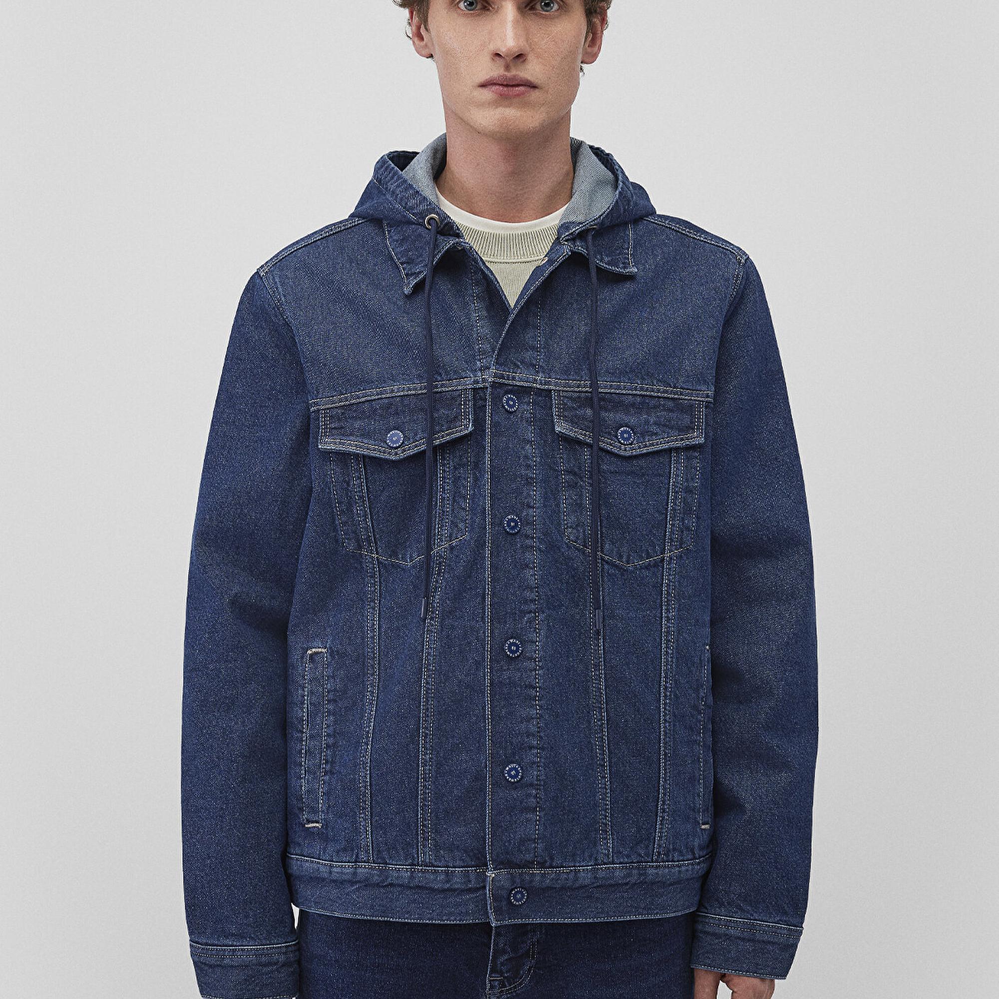 Mavi Eddie Kolej Koyu Mavi Denim Jean Ceket 0110411-88556