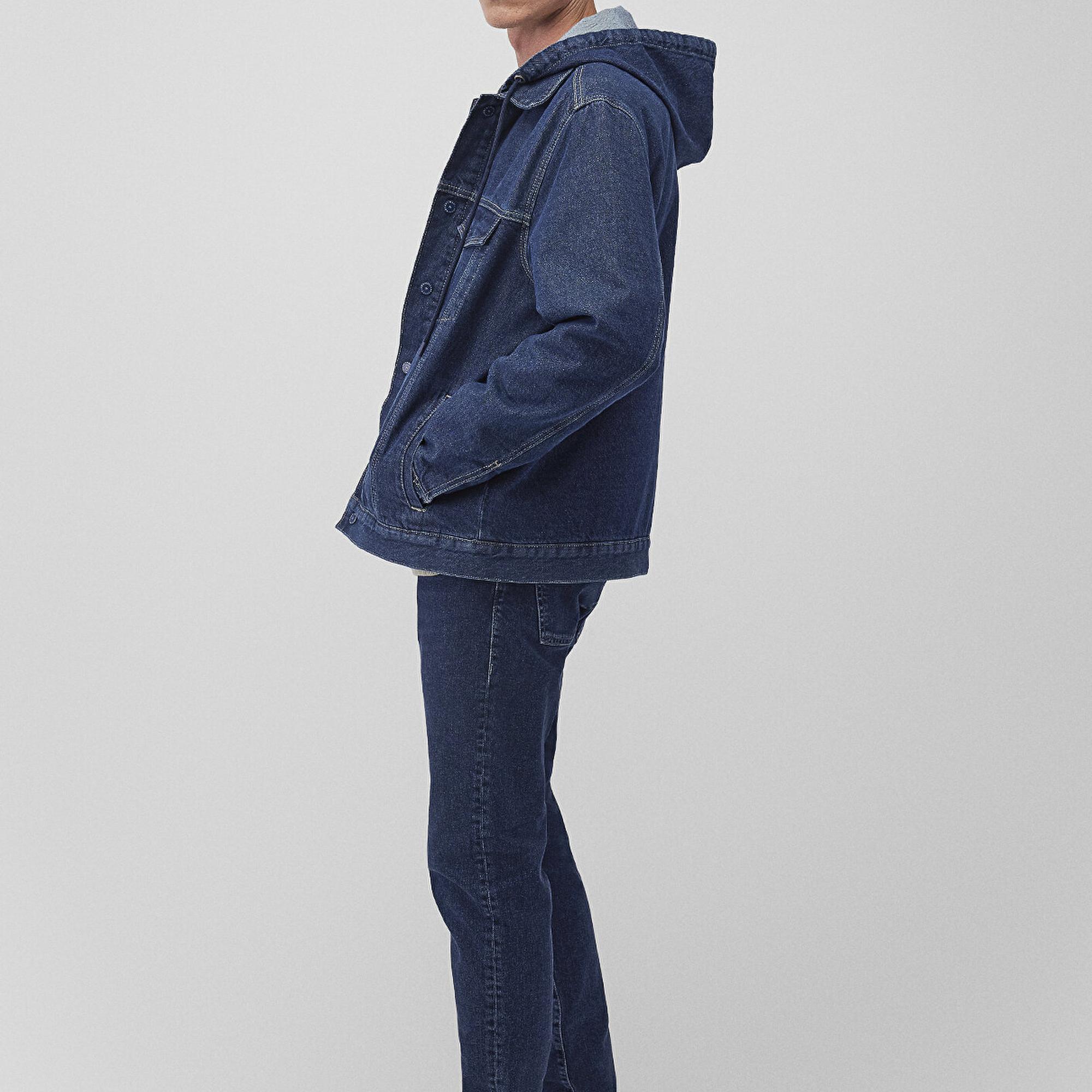 Mavi Eddie Kolej Koyu Mavi Denim Jean Ceket 0110411-88556