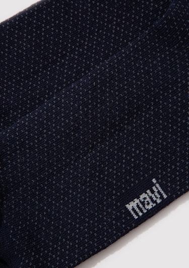  Mavi Desenli Lacivert Soket Çorap 0911581-32184