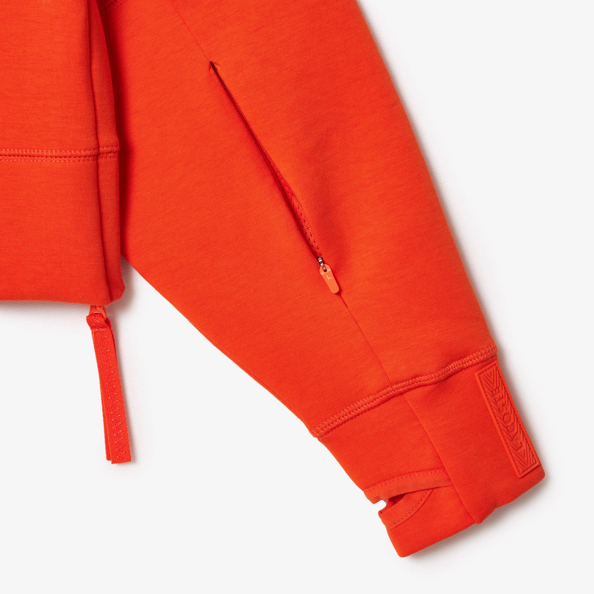 Lacoste Kadın Relaxed Fit Kapüşonlu Turuncu Sweatshirt