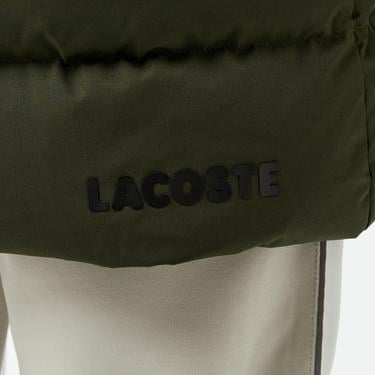  Erkek Kapüşonlu Koyu Yeşil Şişme Mont