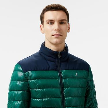  Nautica Erkek Yeşil & Lacivert Mont