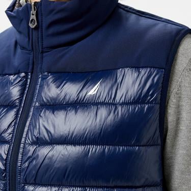  Nautica Erkek Lacivert & Gri Çift Taraflı Yelek