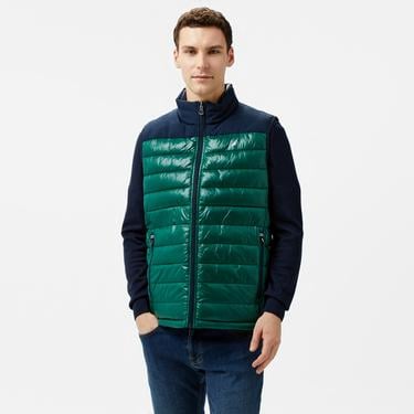  Nautica Erkek Yeşil & Lacivert Çift Taraflı Yelek