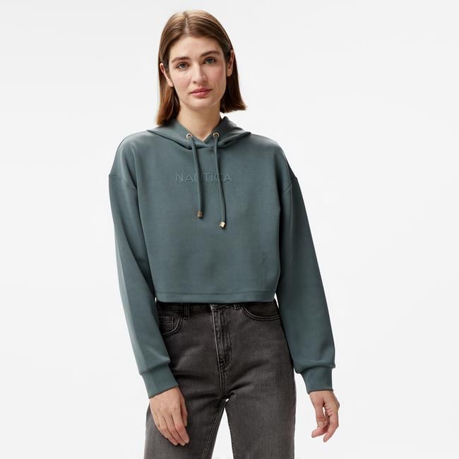  Nautica Kadın Yeşil Regular Fit Sweatshirt