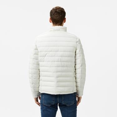  Nautica Erkek Krem & Lacivert Çift Taraflı Mont