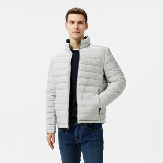  Nautica Erkek Gri Regular Fit Çift Taraflı Mont