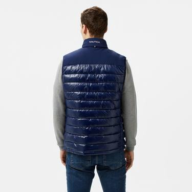  Nautica Erkek Lacivert & Gri Çift Taraflı Yelek