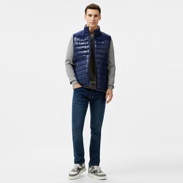  Nautica Erkek Lacivert & Gri Çift Taraflı Yelek