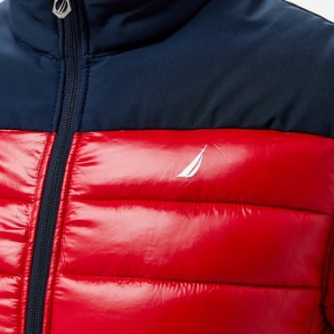  Nautica Erkek Kırmızı & Lacivert Mont