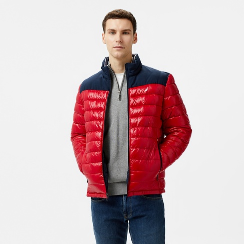  Nautica Erkek Kırmızı & Lacivert Mont