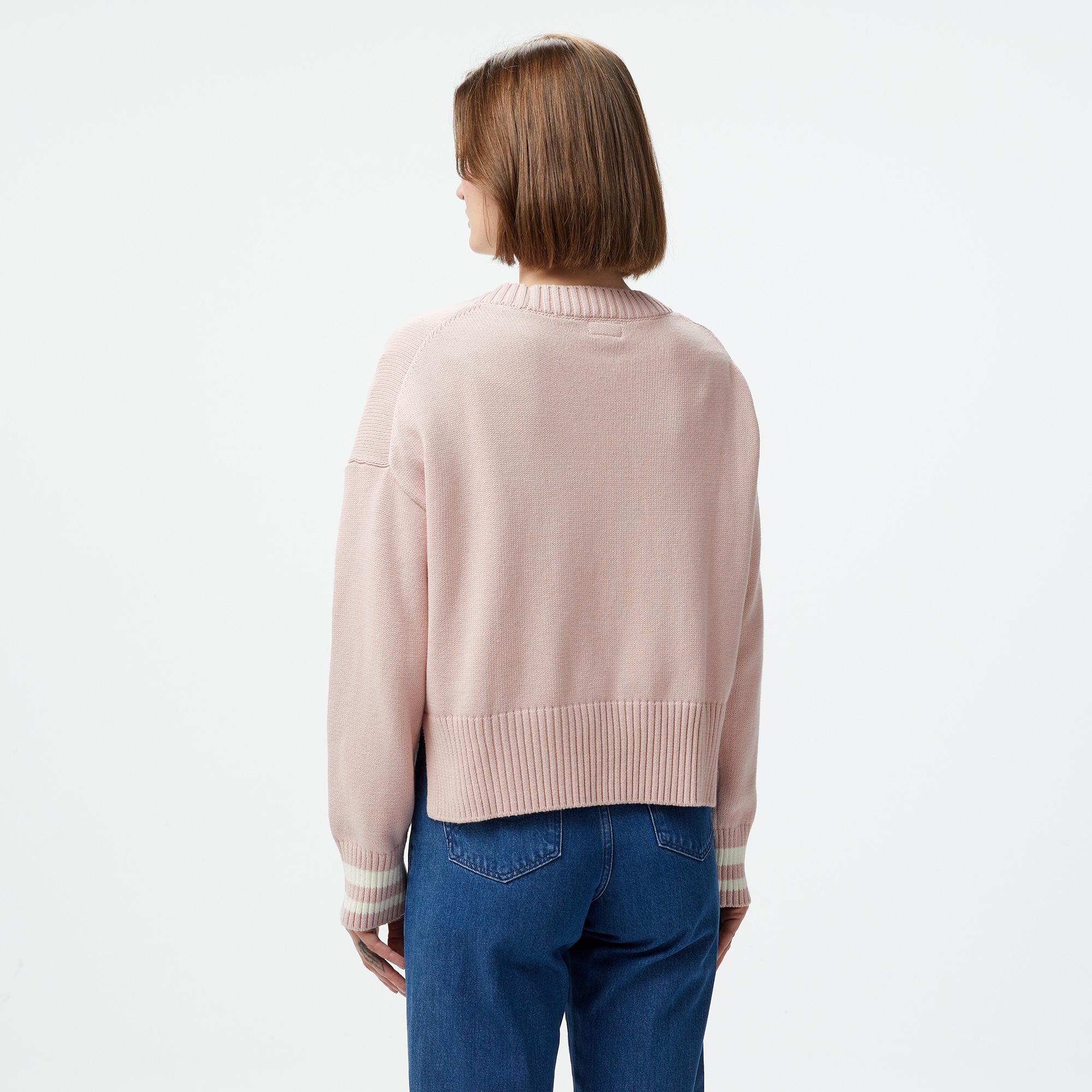 Guess Guess Emb Organic Cotton Genaration Yarn Kadın Pembe Hırka