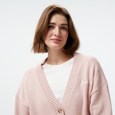  Guess Guess Emb Organic Cotton Genaration Yarn Kadın Pembe Hırka