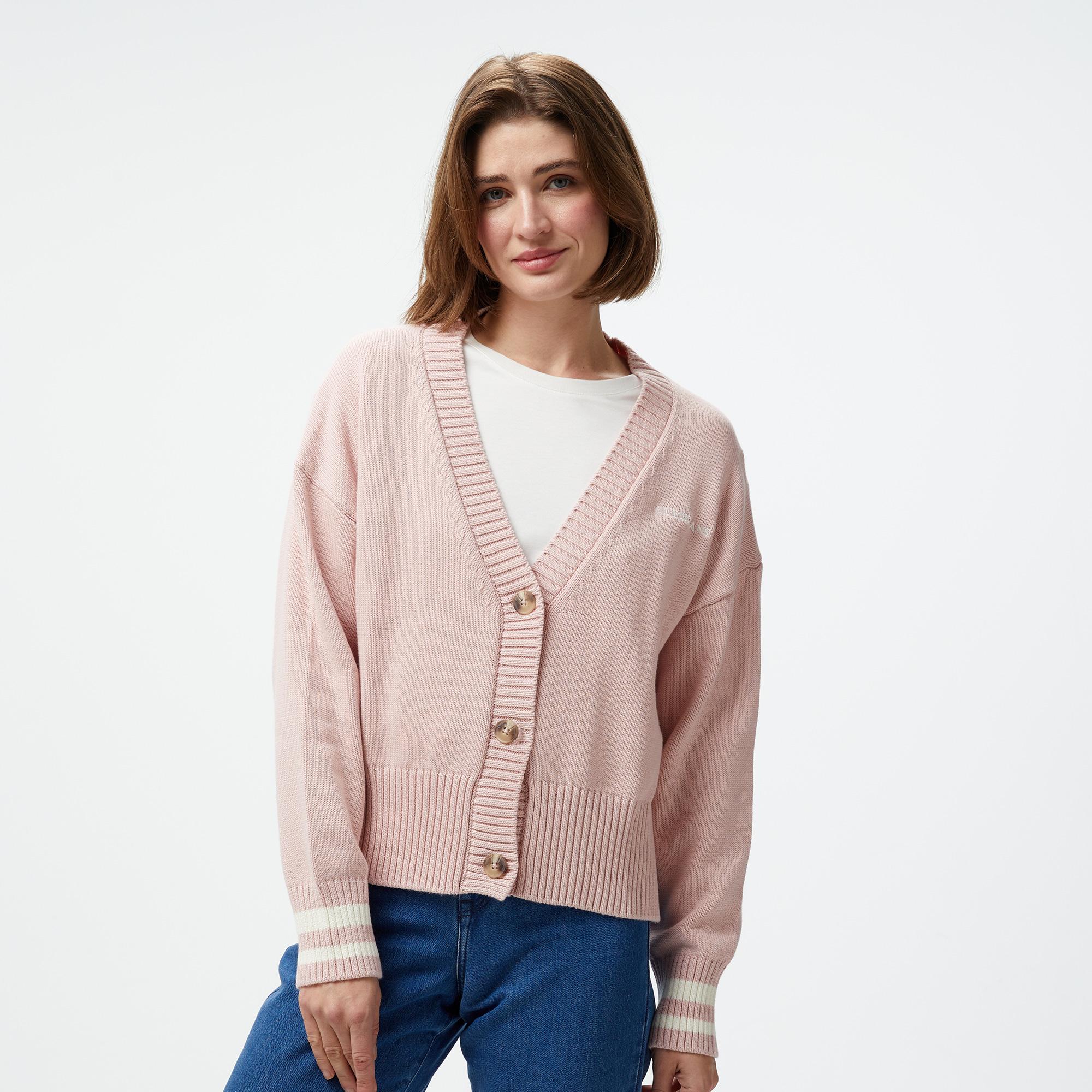 Guess Guess Emb Organic Cotton Genaration Yarn Kadın Pembe Hırka