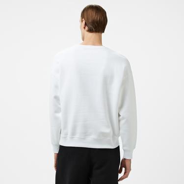  Guess Iconic Tria Organic 365 Erkek Beyaz Sweatshirt