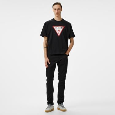  Guess Iconic Organic Heavy 205 Erkek Siyah T-Shirt