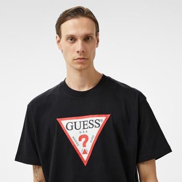  Guess Iconic Organic Heavy 205 Erkek Siyah T-Shirt