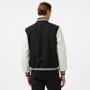  Guess Versity Bomber Poly Twill 215 Erkek Siyah Ceket