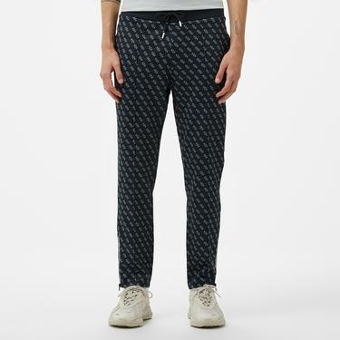  Guess Korbin Printed Double Knit Eco Erkek Siyah Eşofman Altı