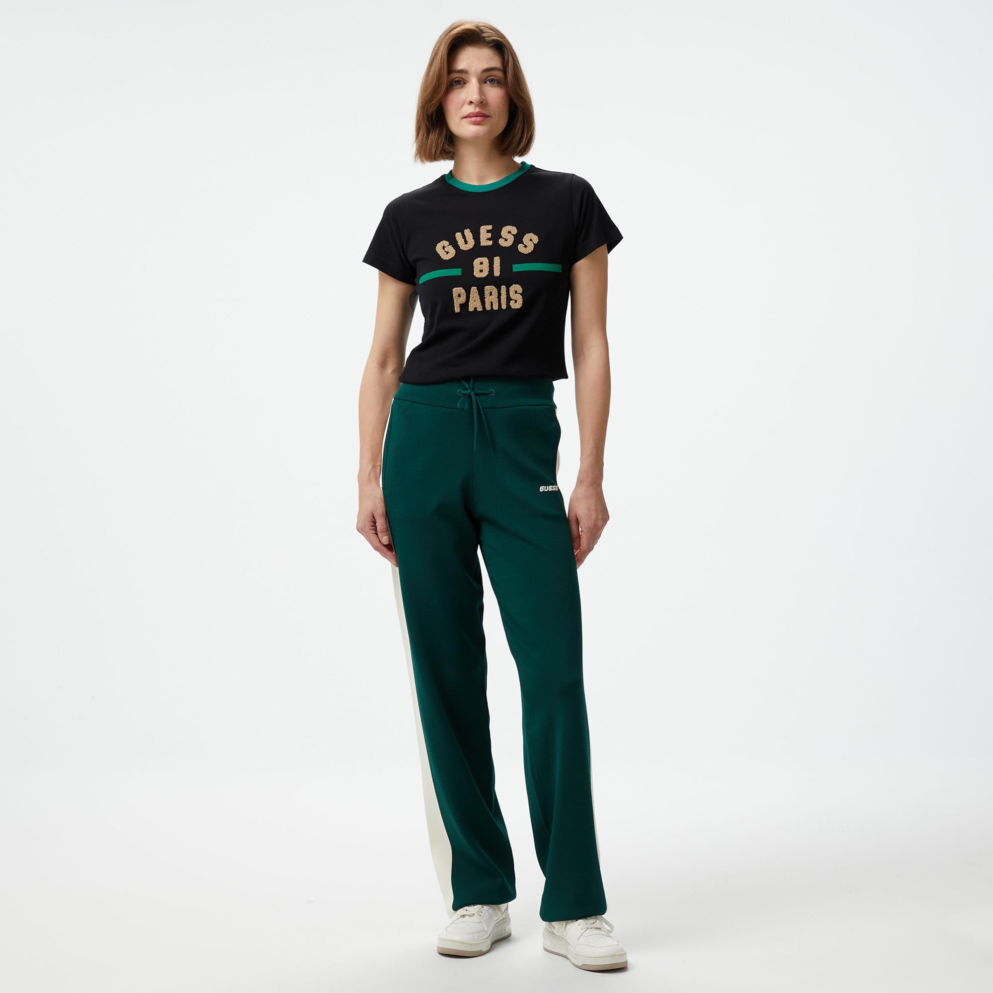 Guess Michela Stretch Tech Visce Kadın Mavi Eşofman Altı