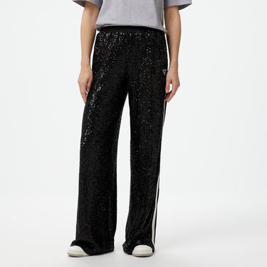  Guess Mini Sequins Straight Kadın Siyah Eşofman Altı