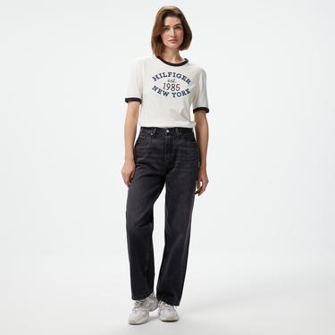  Tommy Hilfiger Relaxed Straight Kadın Mavi Jean