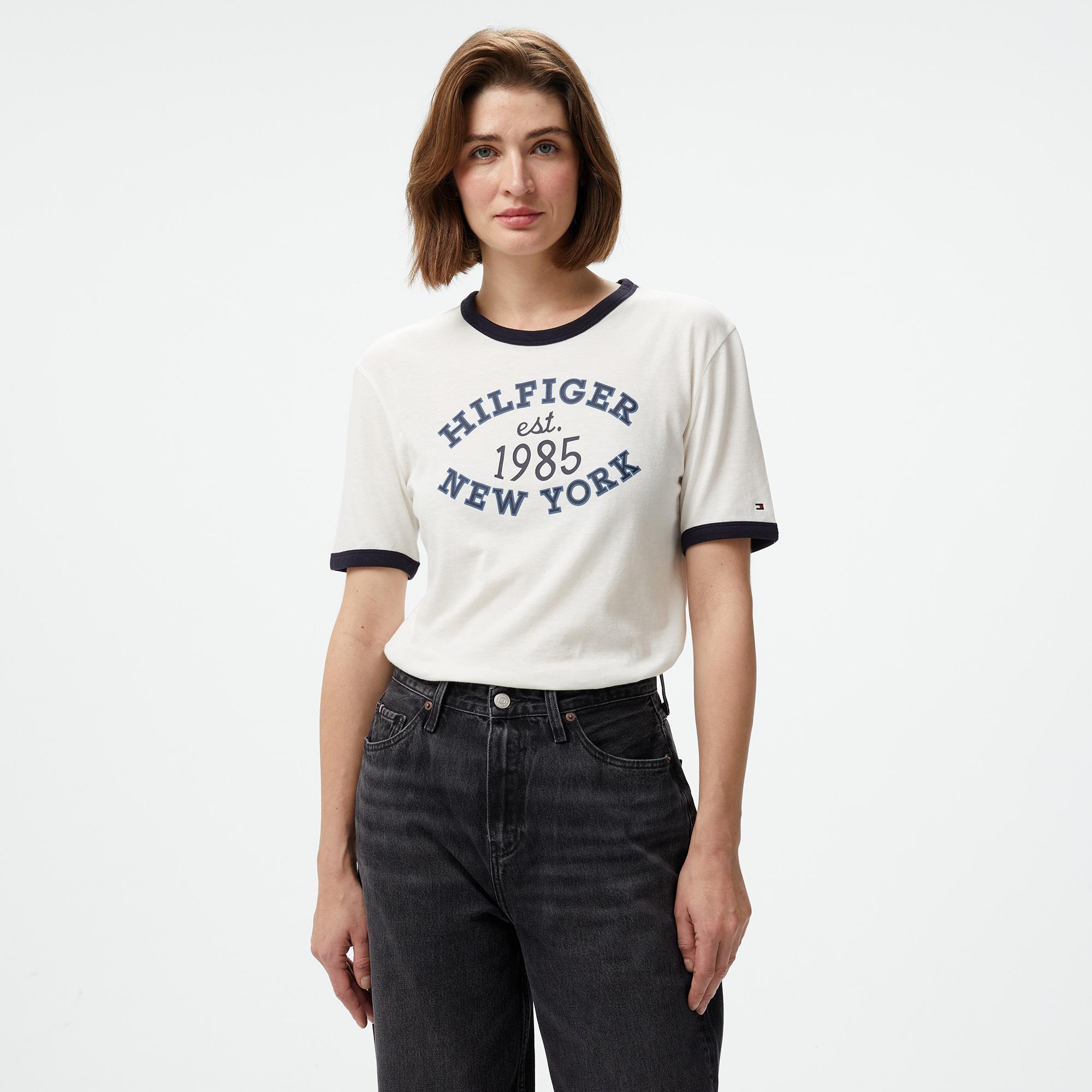 Tommy Hilfiger Relaxed Straight Kadın Mavi Jean