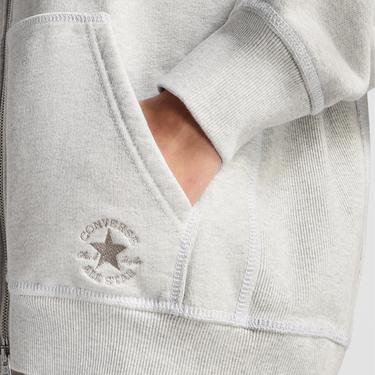  Converse Go-To Star Chevron Unisex Gri Eşofman Üstü