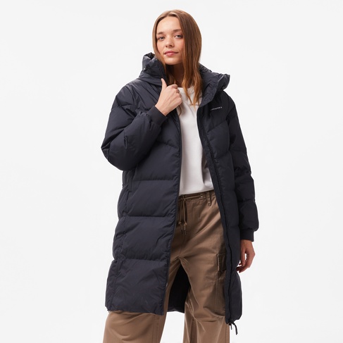  Converse Kadın Kapüşonlu Siyah Şişme Mont