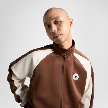  Converse Erkek Renk Bloklu Kahverengi Eşofman Üstü