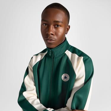  Converse Erkek Renk Bloklu Yeşil Eşofman Üstü