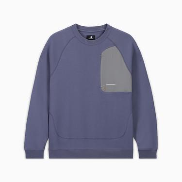  Converse Erkek Loose Fit Mor Sweatshirt