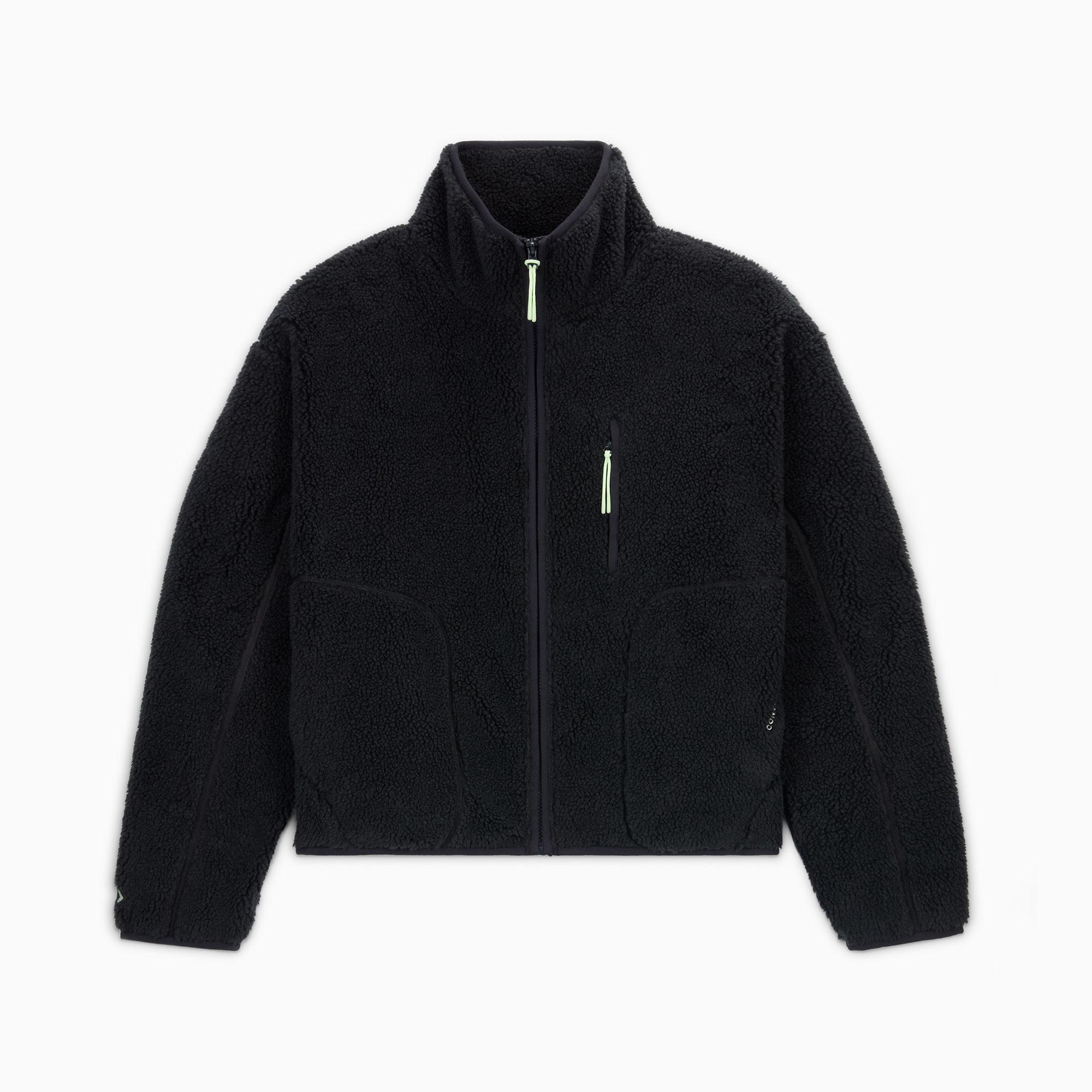 Converse Kadın Siyah Peluş Mont