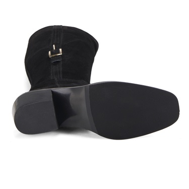  Kadın Siyah Süet Çizme