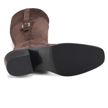  Kadın Kahve Süet Çizme