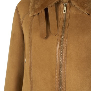  Tinora Kahve Kürk Ceket