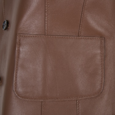  Liona Leopar Baskılı Kadın Çift Taraflı Yelek