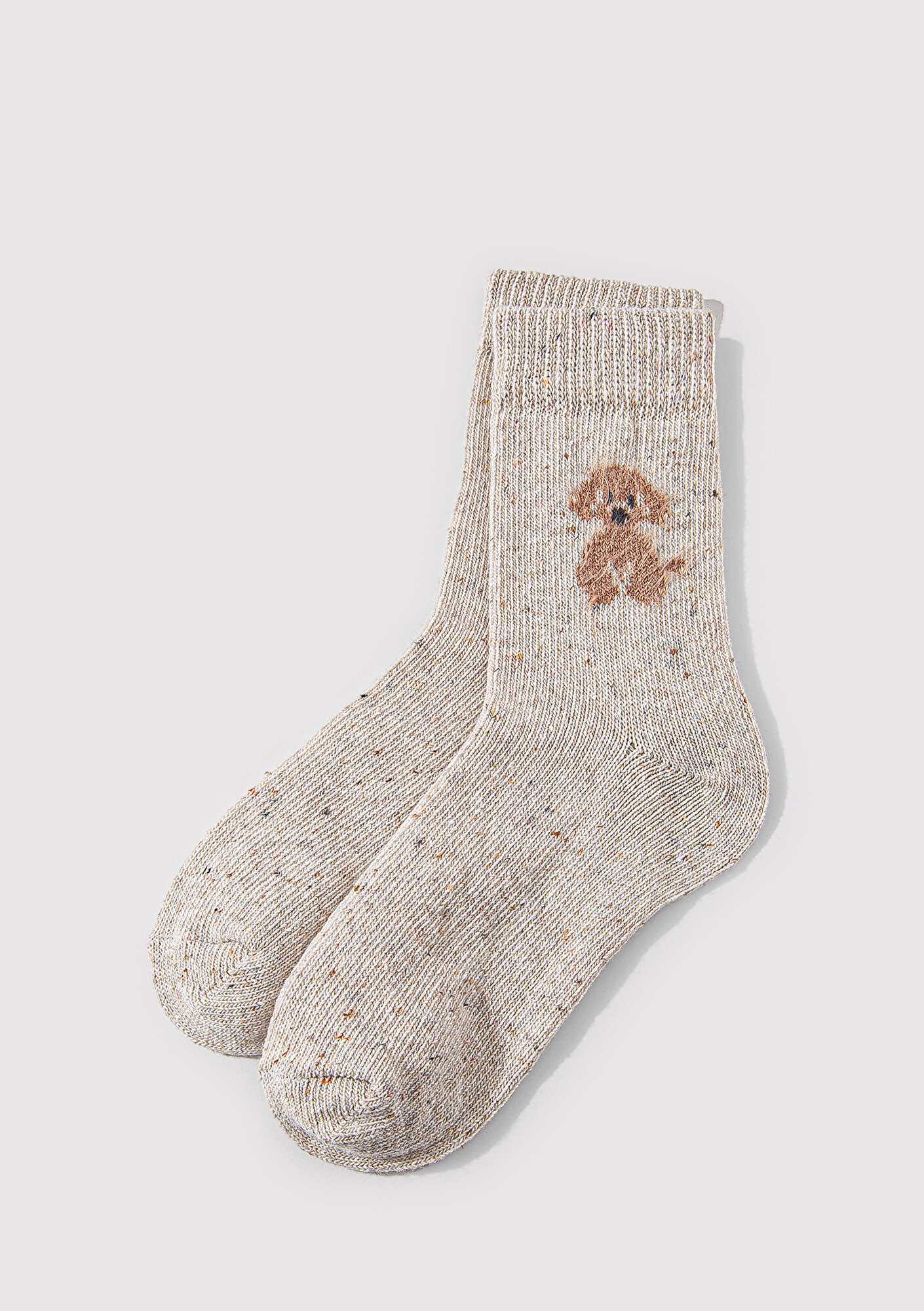  Mavi Bej Bot Çorabı 1912832-70020