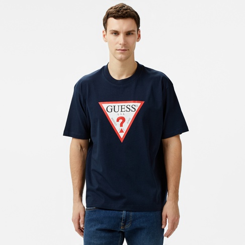  Guess Iconic Organic Heavy Erkek Lacivert T-Shirt