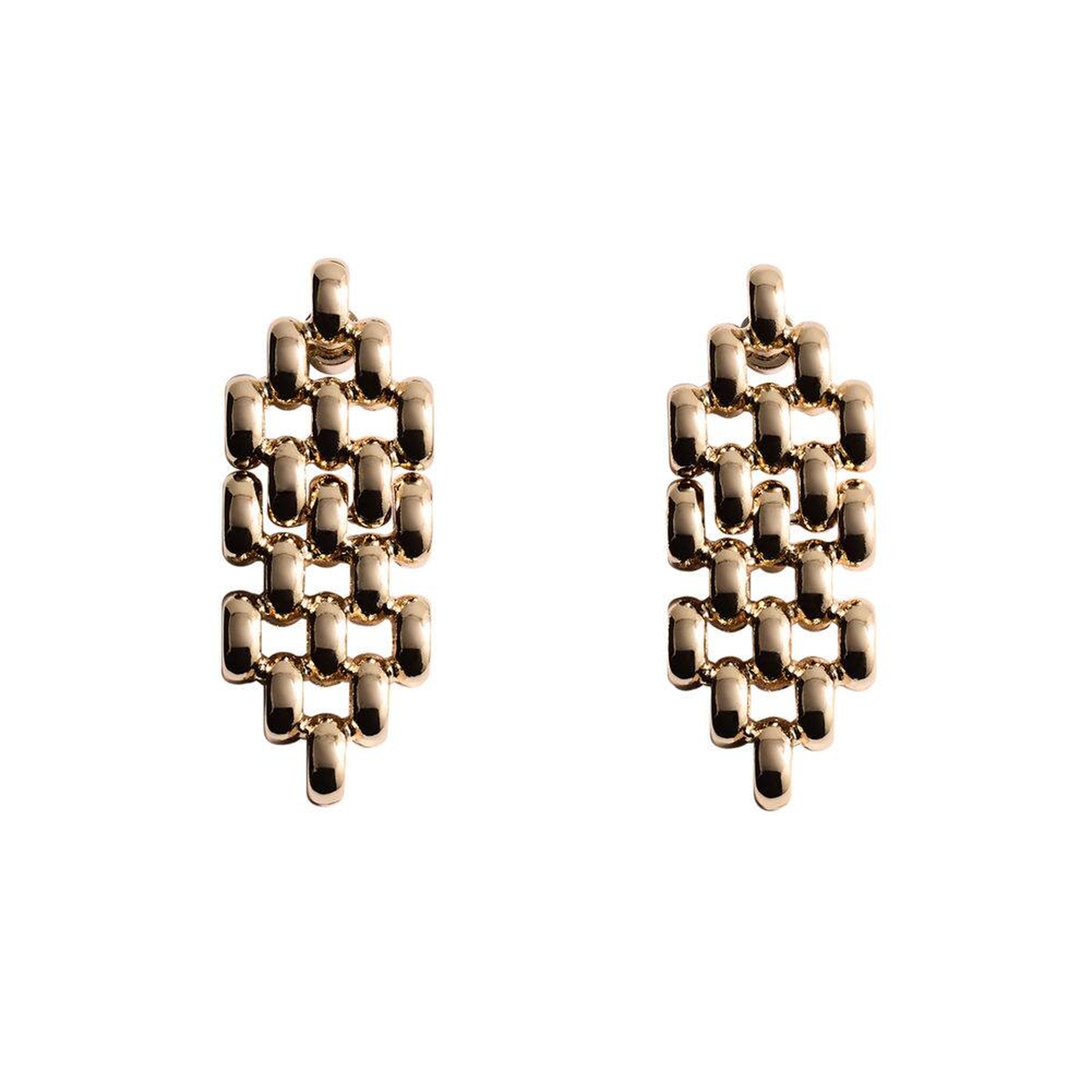 Mango Kadın Halka Bağlı Küpe Altın Sarısı