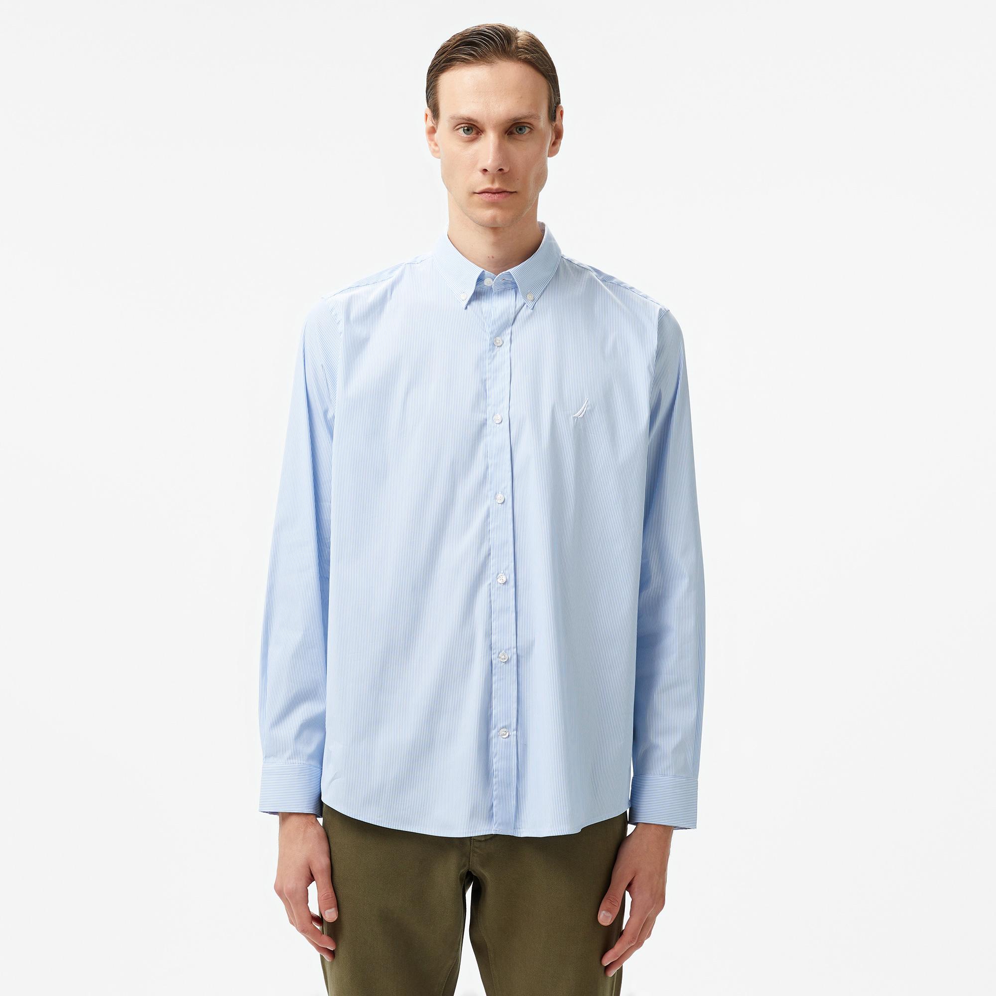 Nautica Erkek Mavi Gömlek