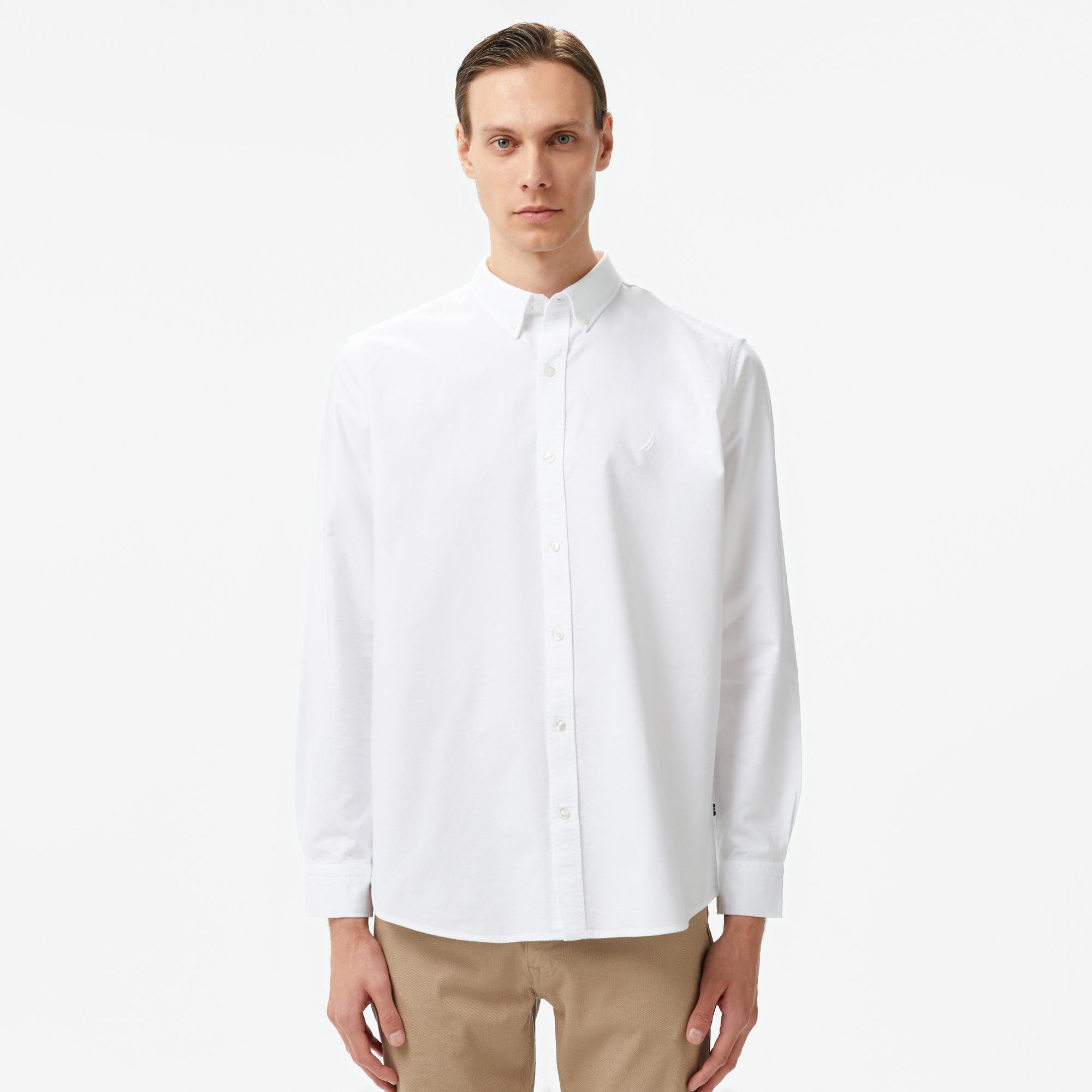 Nautica Erkek Beyaz Gömlek