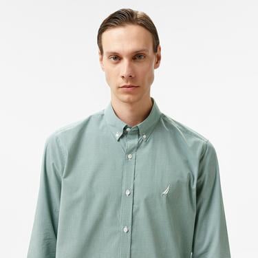  Nautica Erkek Yeşil Gömlek