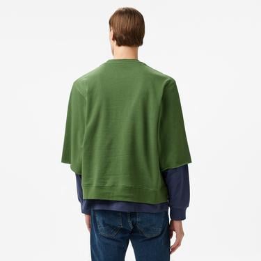  The Hundreds Layer Crewneck Erkek Yeşil Sweatshirt