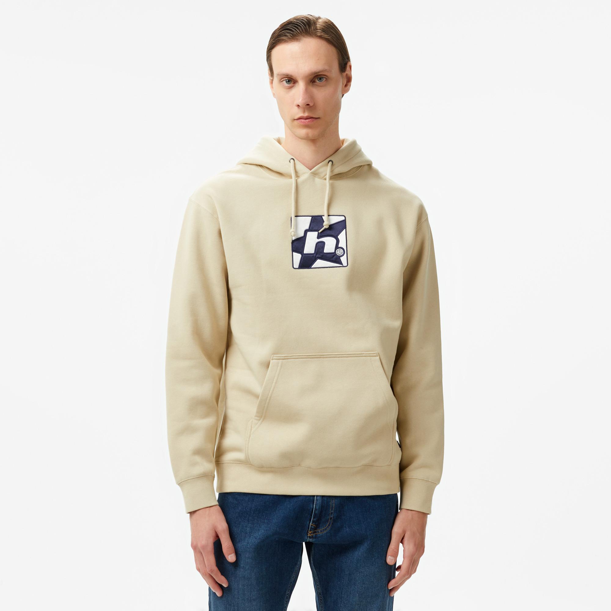 Huf Star P/O Erkek Gri Hoodie