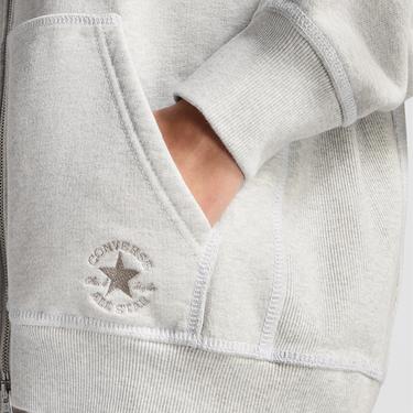  Converse Go-To Star Chevron Unisex Gri Eşofman Üstü