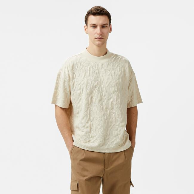  UNITED4 Erkek Krem T-Shirt