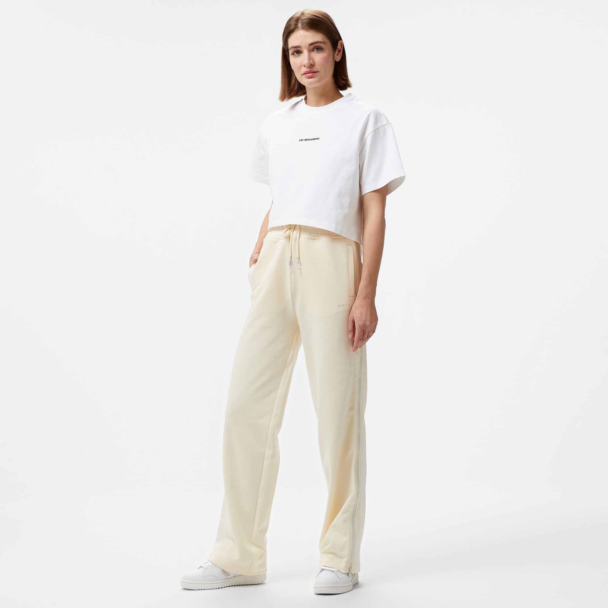  UNITED4 Oversize Kadın Krem Eşofman Altı