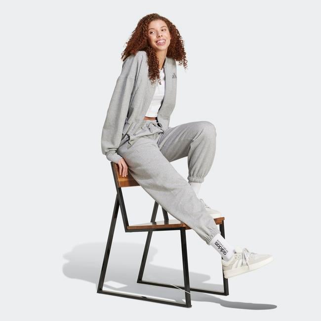  adidas All Szn Fleece Graphic Loose Kadın Gri Eşofman Altı