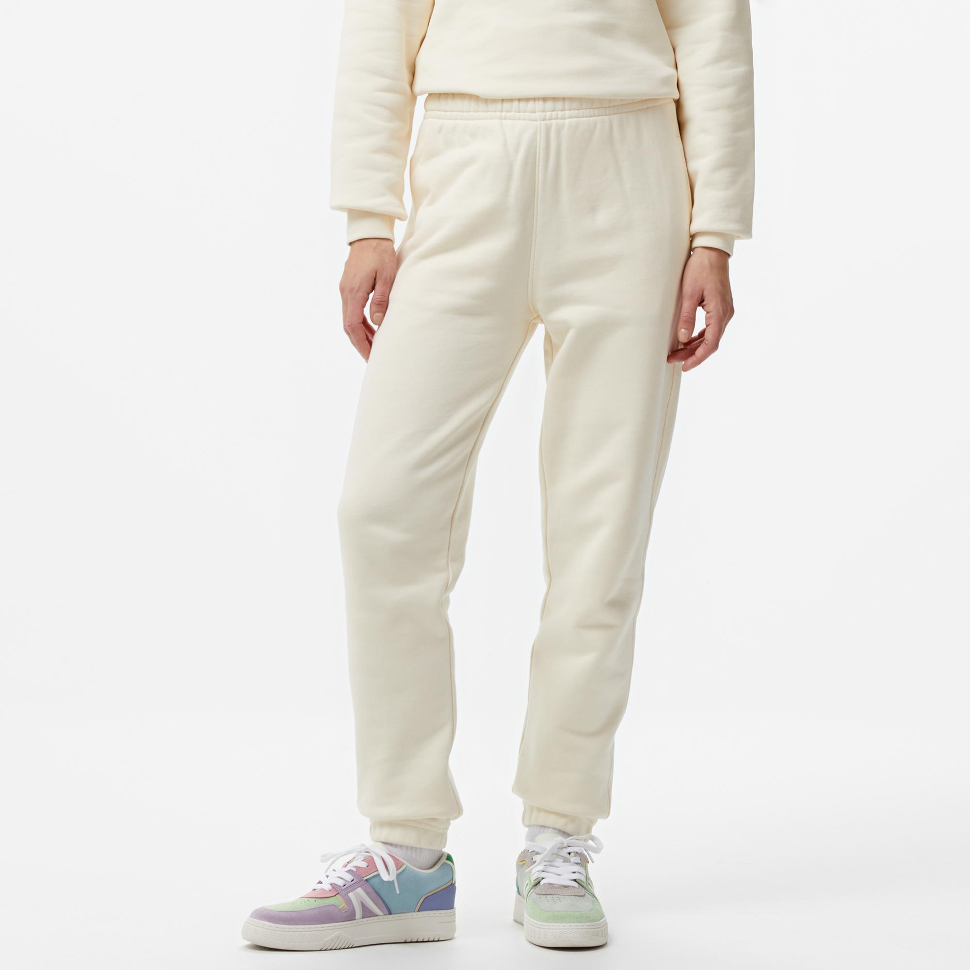 Kadın Straight Fit Krem Eşofman Altı